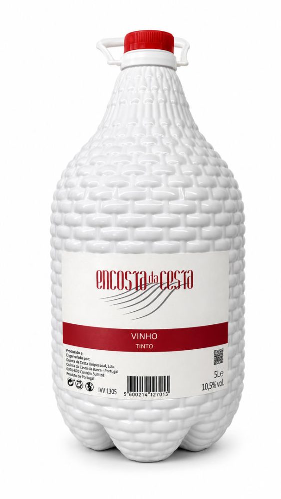 VINHO TINTO GARRAFÃO 5 LT (cx. 4 UNI) - ENC. CESTA