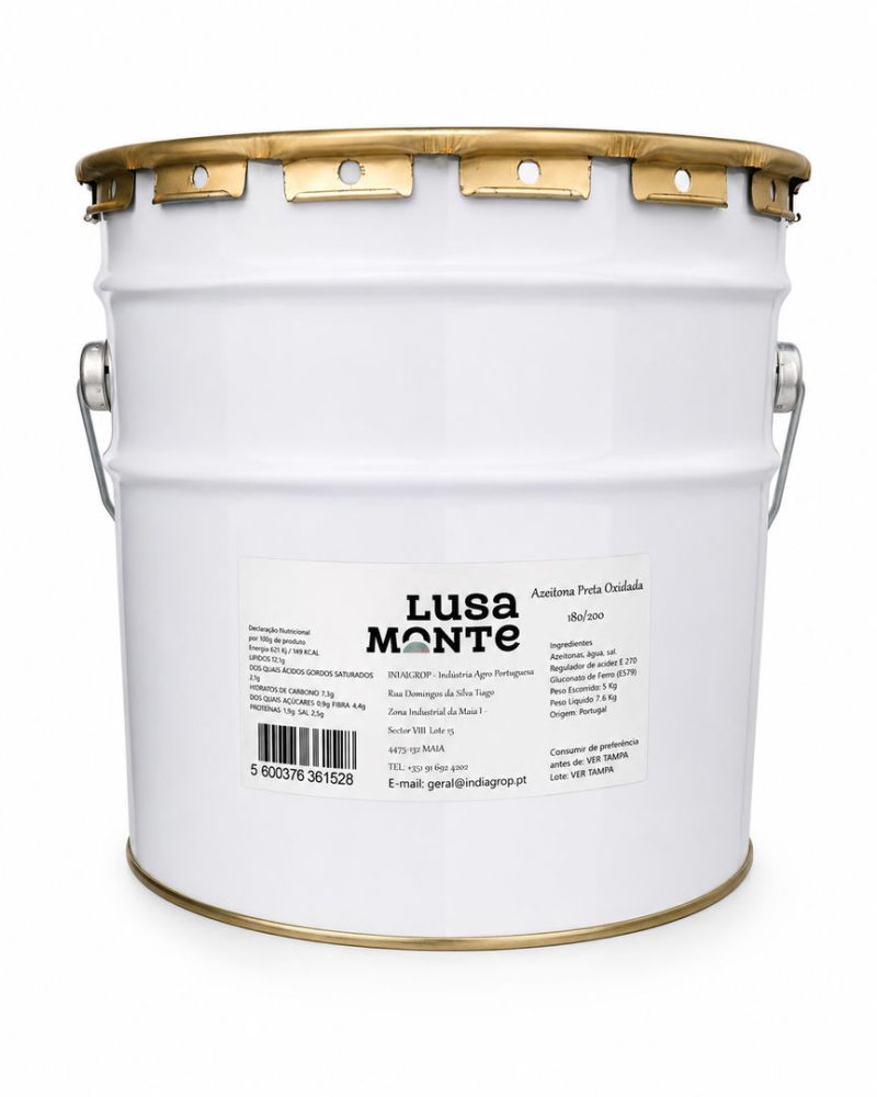 AZEITONA PRETA OXIDADA 180/200 EXTRA LATA 5KG