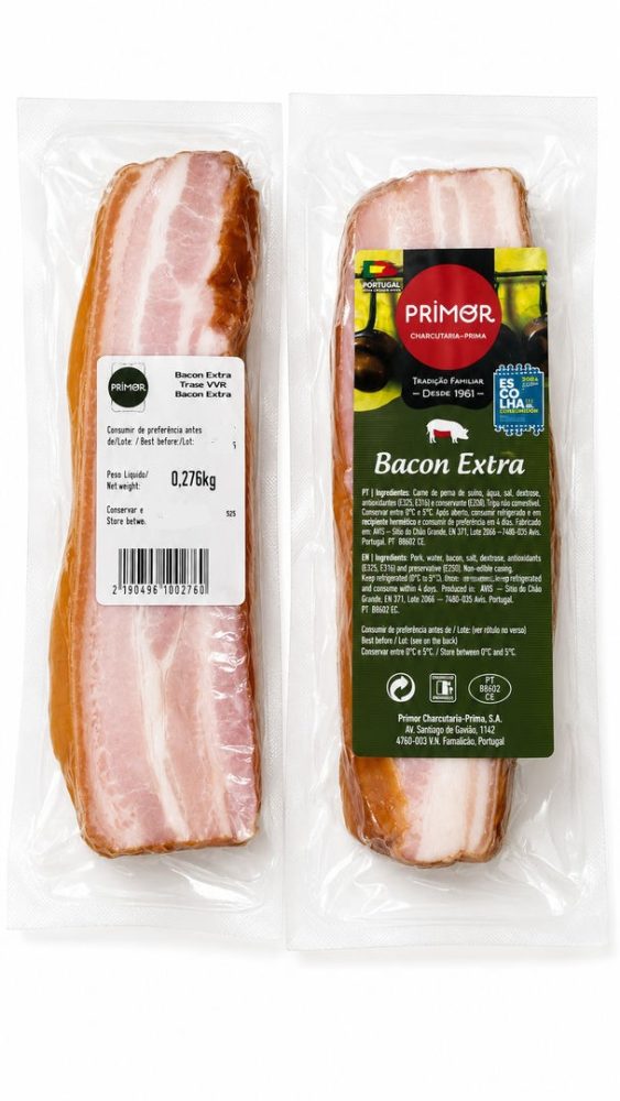 BACON EXTRA TIRAS (cx +/-2 KG) PRIMOR