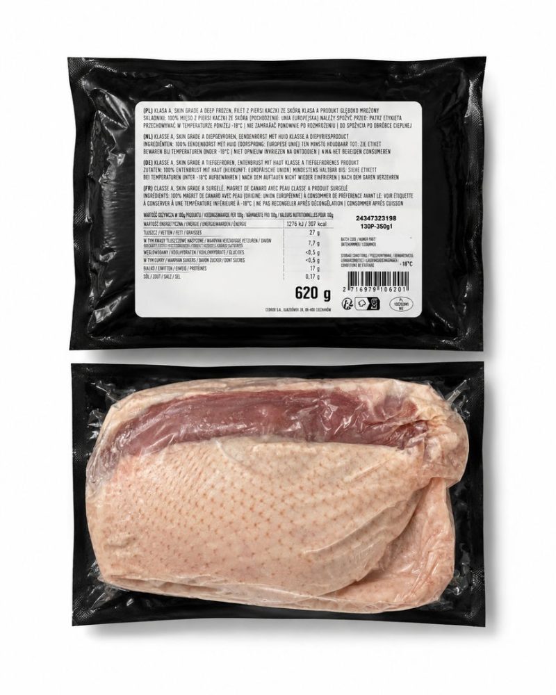 PEITO PATO C/P CONG. EMB: 2X2  ETIQ. IND. CX:+-5KG