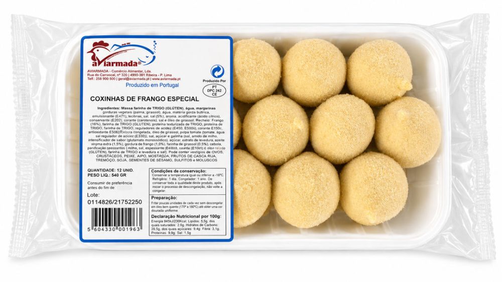 COXINHA FRANGO ESPECIAL (cx.6cov.) AVIARMADA