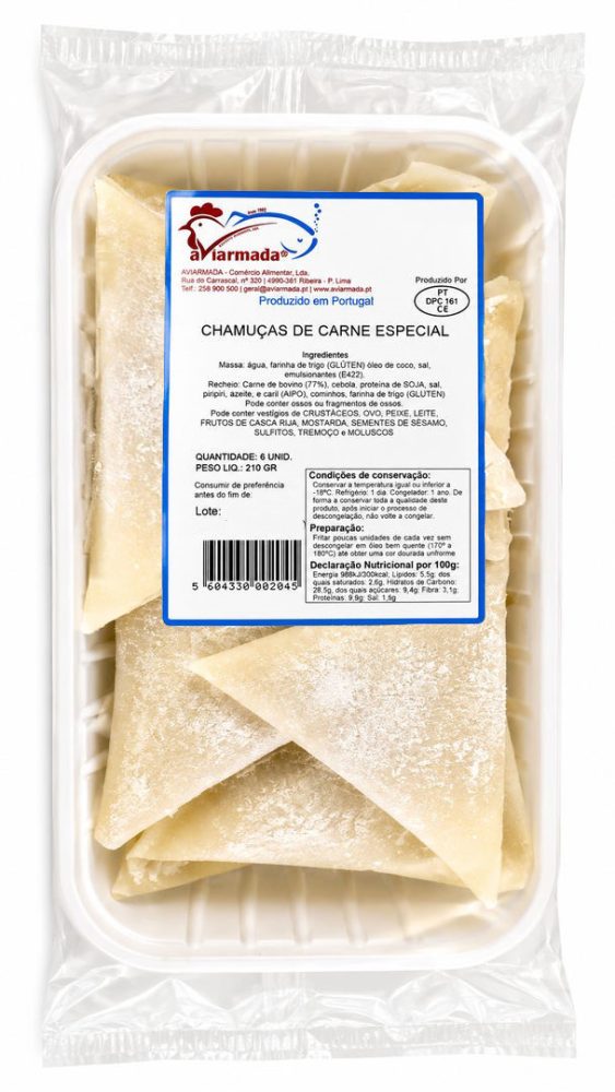 CHAMUÇAS CARNE ESPECIAL (CX 6 COV) AVIARMADA