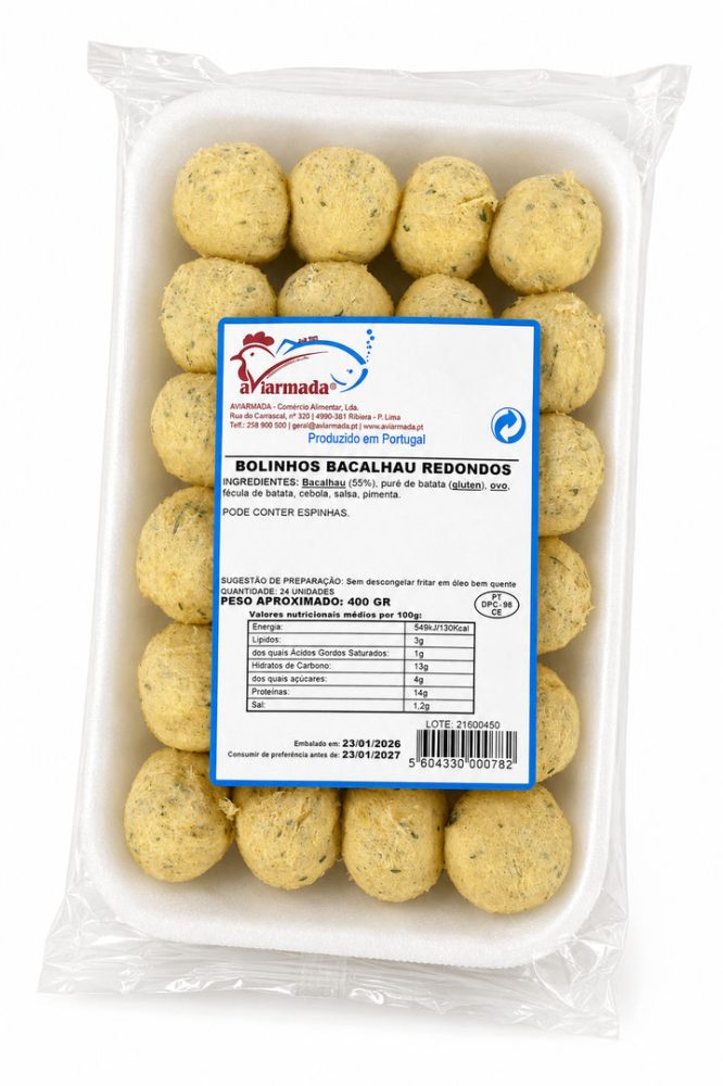 BOLINHOS BACALHAU BOLA AP. CX 6 *AVIARMADA