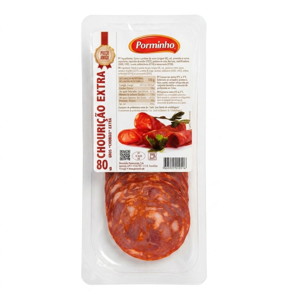CHOURIÇAO EXTRA FAT. (CX:20x80GR) P. AMIGO -