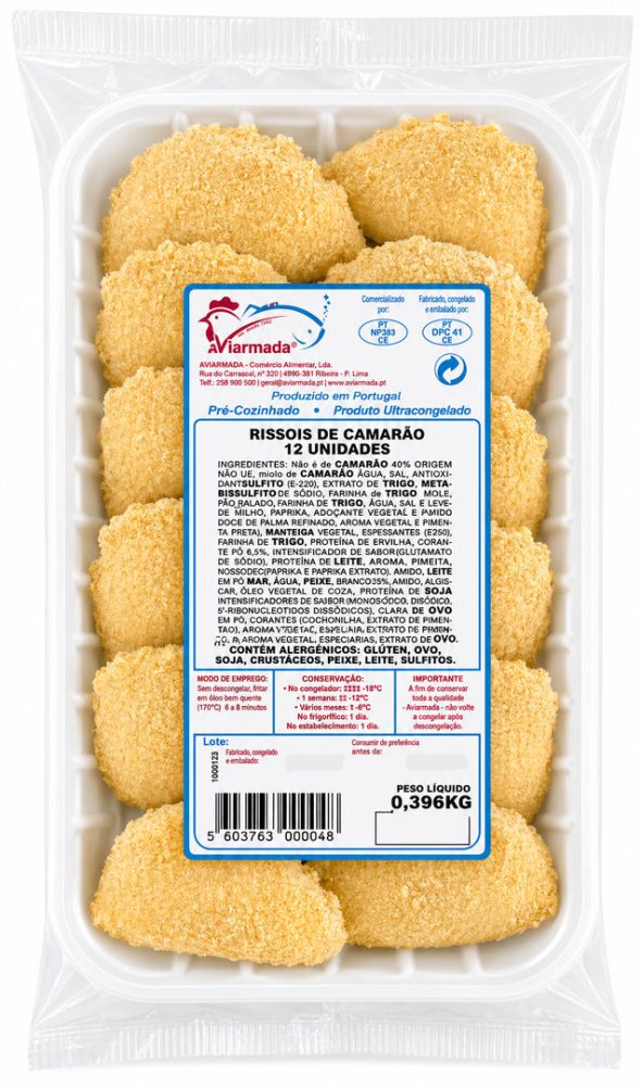 RISSOIS CAMARAO MEDIOS (cx:9cov X 12un) -