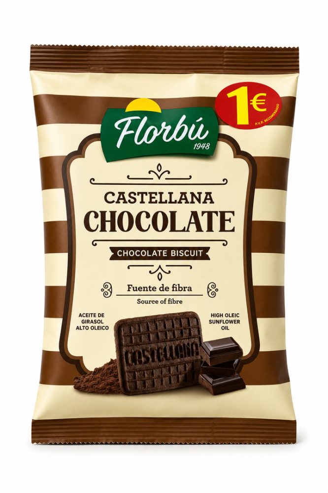 BOLACHA CASTELLANA CHOCOLATE (cx6x150gr)