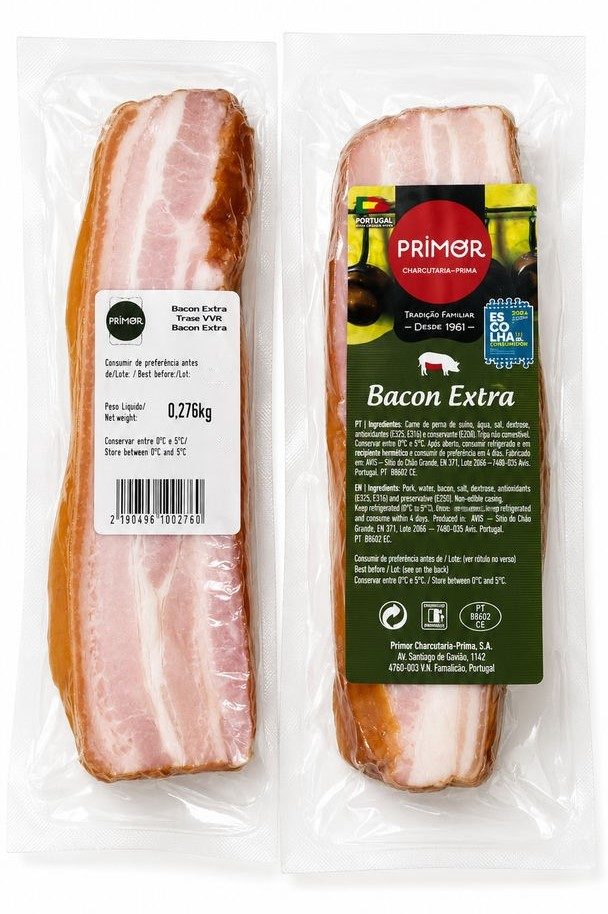 BACON EXTRA TIRAS (cx +/-2 KG) PRIMOR