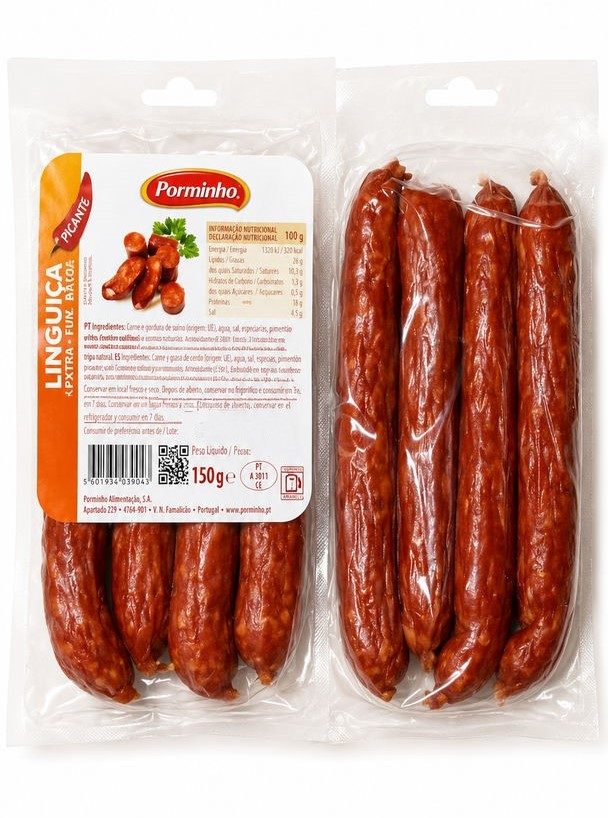 LINGUIÇA PICANTE EMB. CX:20x150gr - PORMINHO