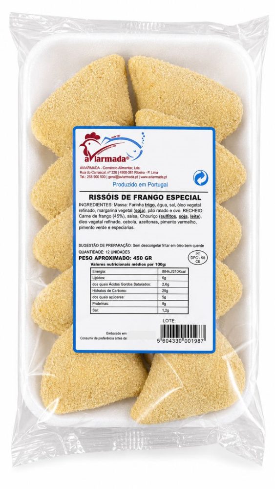RISSOIS FRANGO ESPECIAL (cx.6cov.) AVIARMADA