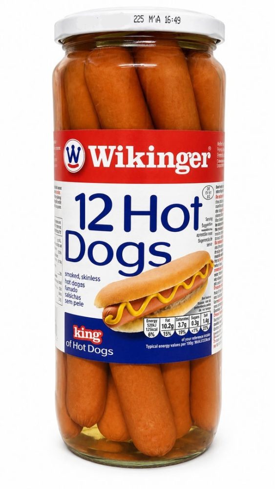 SALSICHAS H.DOG (cx.6 frc.x 720gr=12un X 60gr)