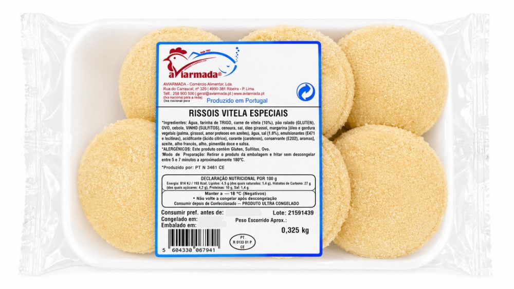 RISSOIS VITELA ESPECIAL (cx:6cv X 325gr) AVIARMADA