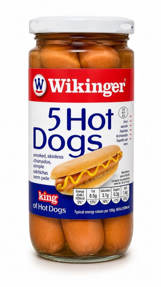 SALSICHAS H.DOG (cx.12 frc.X 250gr=5un x 50gr)