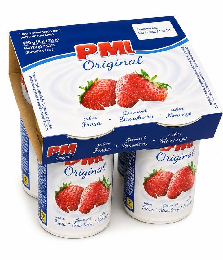 IOGURTE PMI MORANGO (CX:6x4x120gr) PASCUAL
