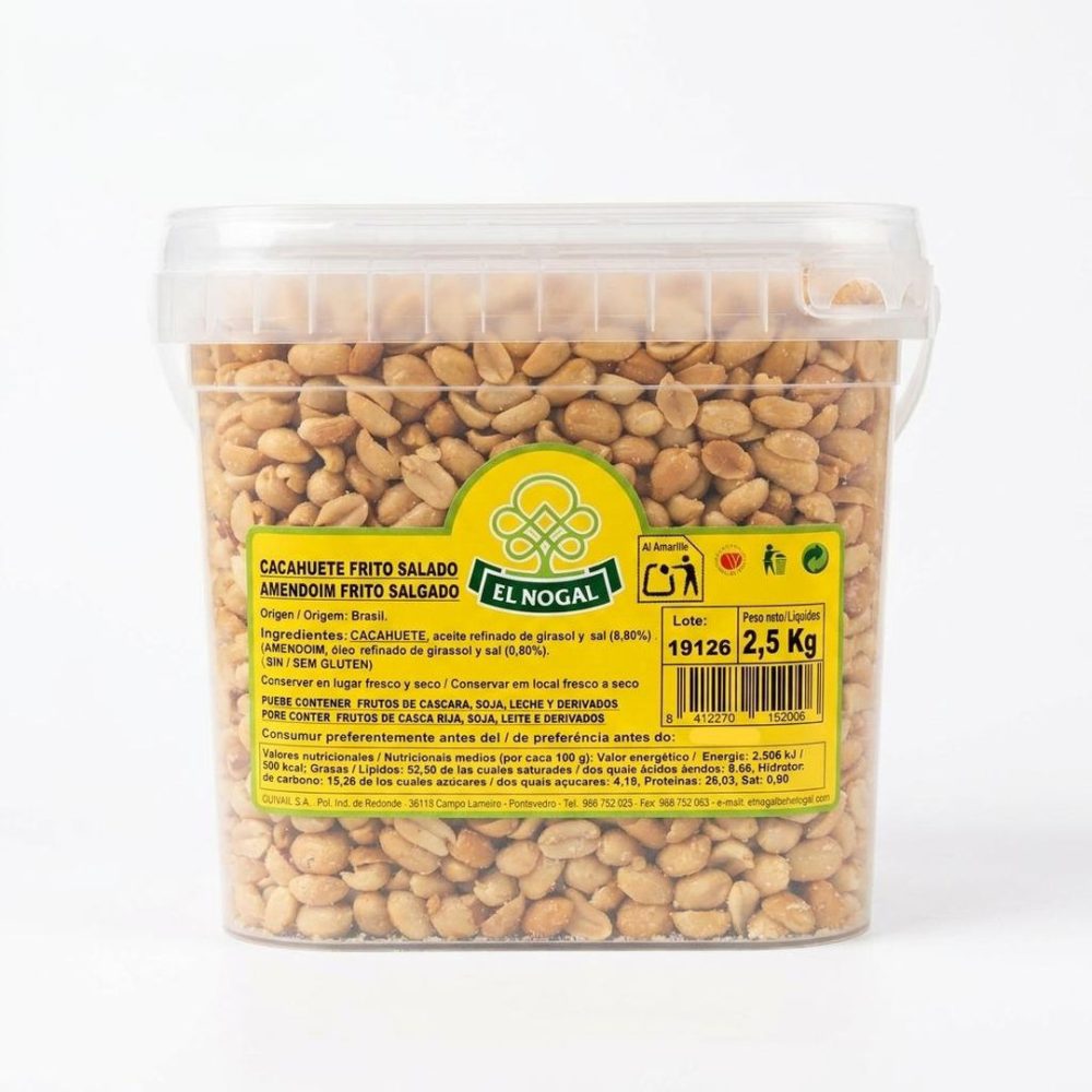 AMENDOIM SALGADO BALDE 2,5 KG *EL NOGAL*