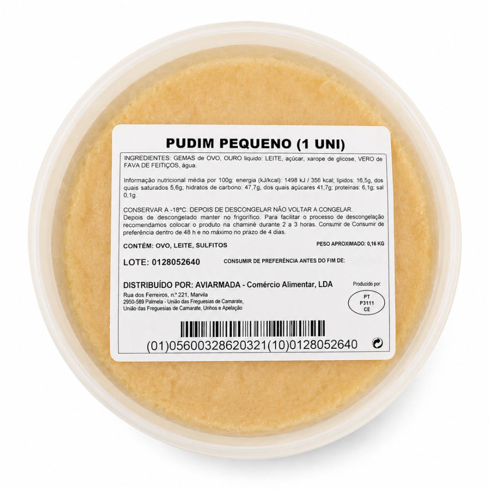 PUDIM TIPO FRANCES PEQ. (cx.8un X1kg)