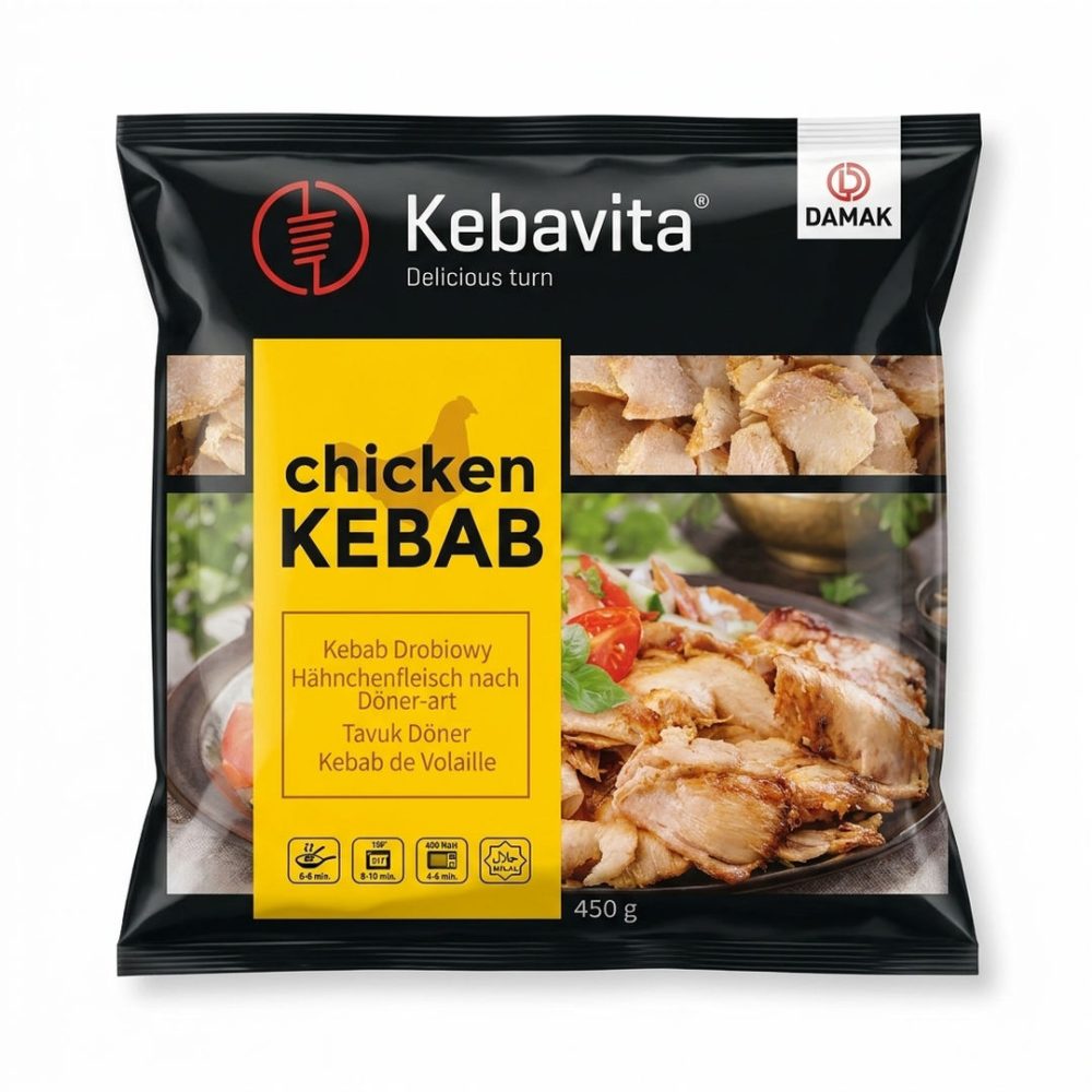 KEBAB FRANGO FATIADO EMB:450GR /CX:16UN